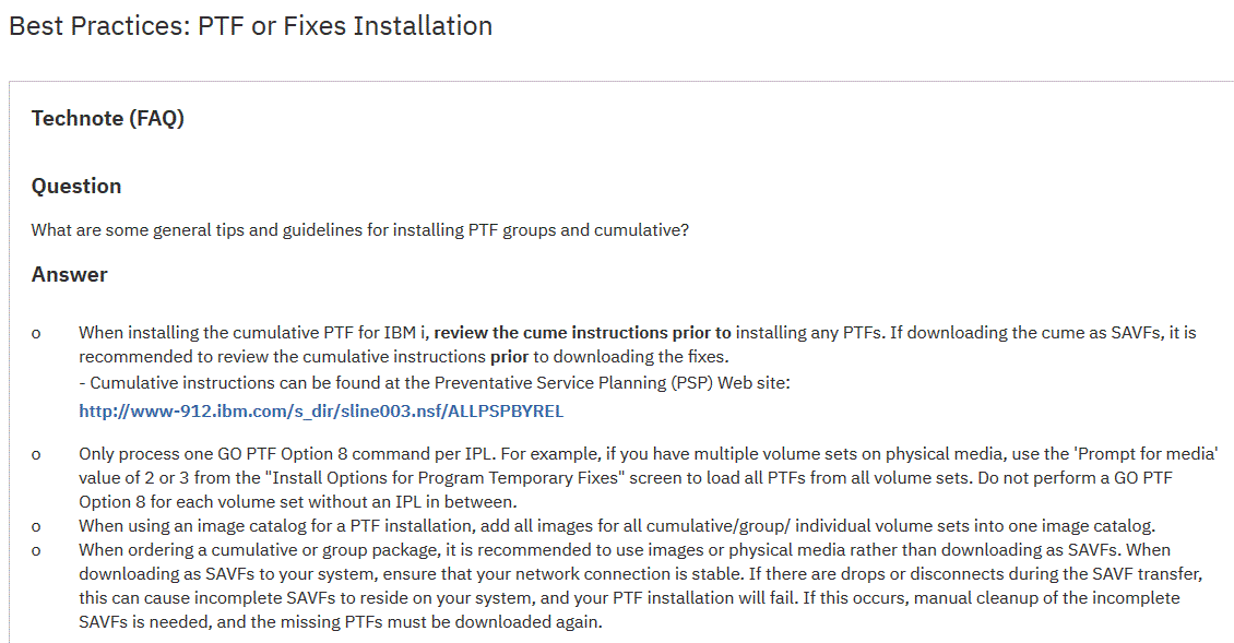 AS400_PTF